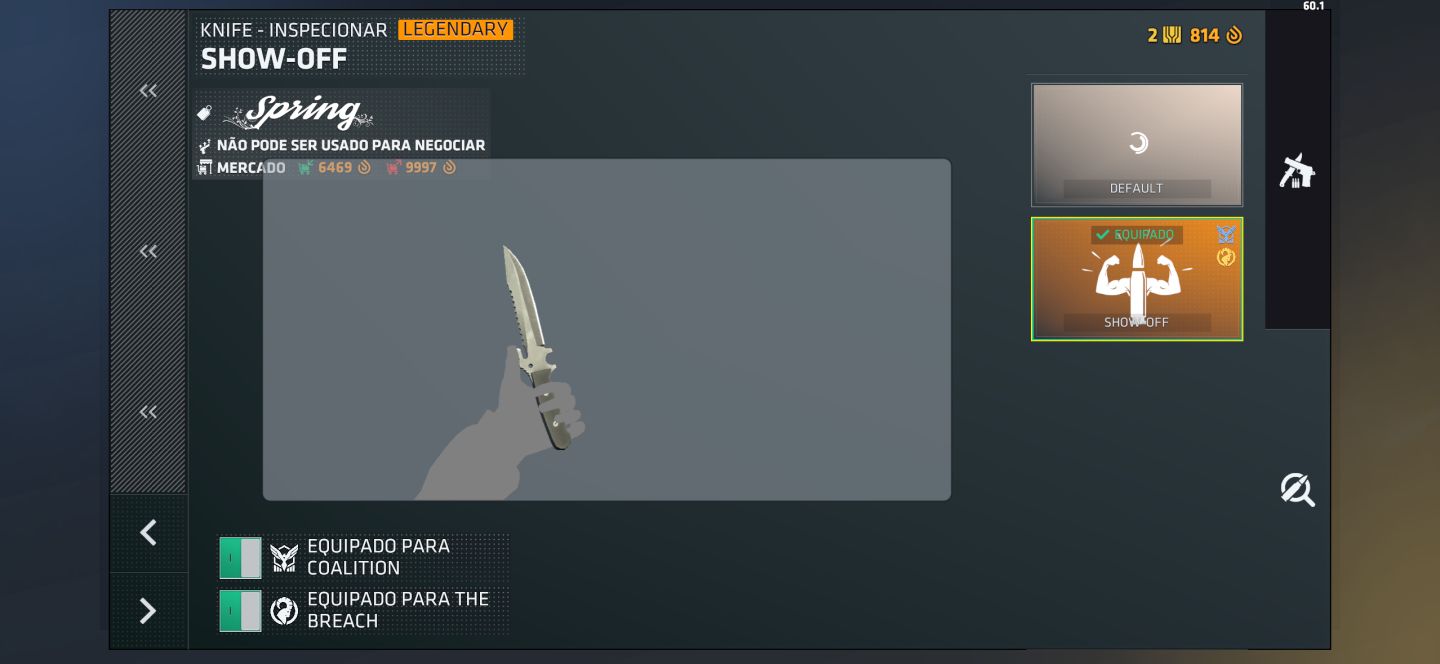 Conta de Critical Ops com Kit de luva e faca exclusivo da Polaris