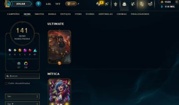 Conta League Of Legends Com todos campeões- 141 skins 10 anos de acc
