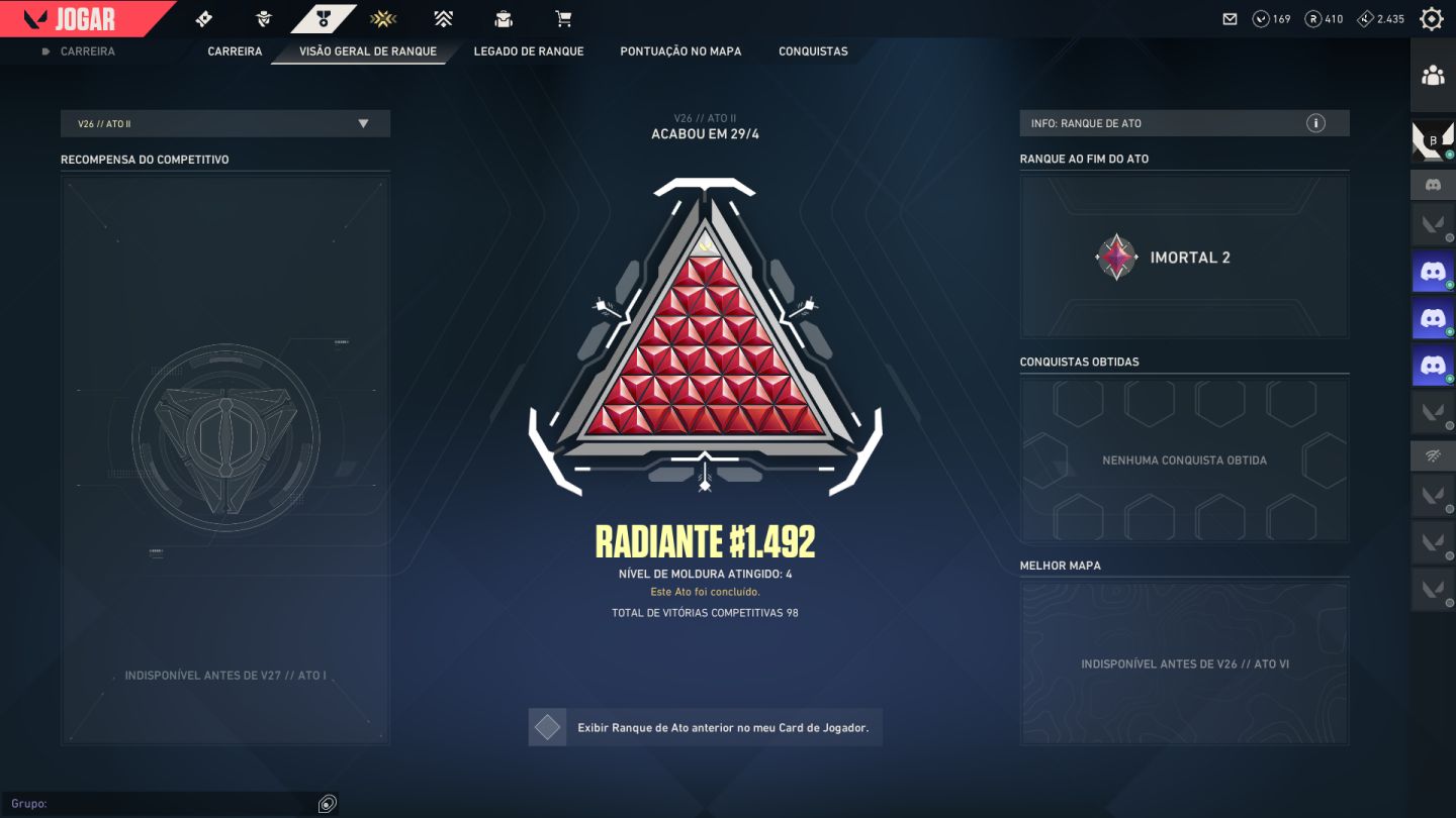 Conta valorant (ex radiante) do beta