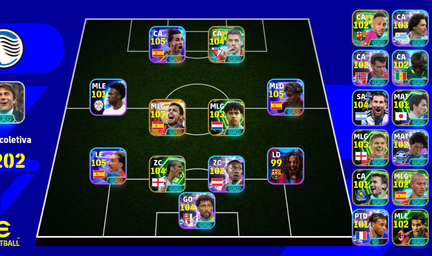 Conta de efootball muito boa
