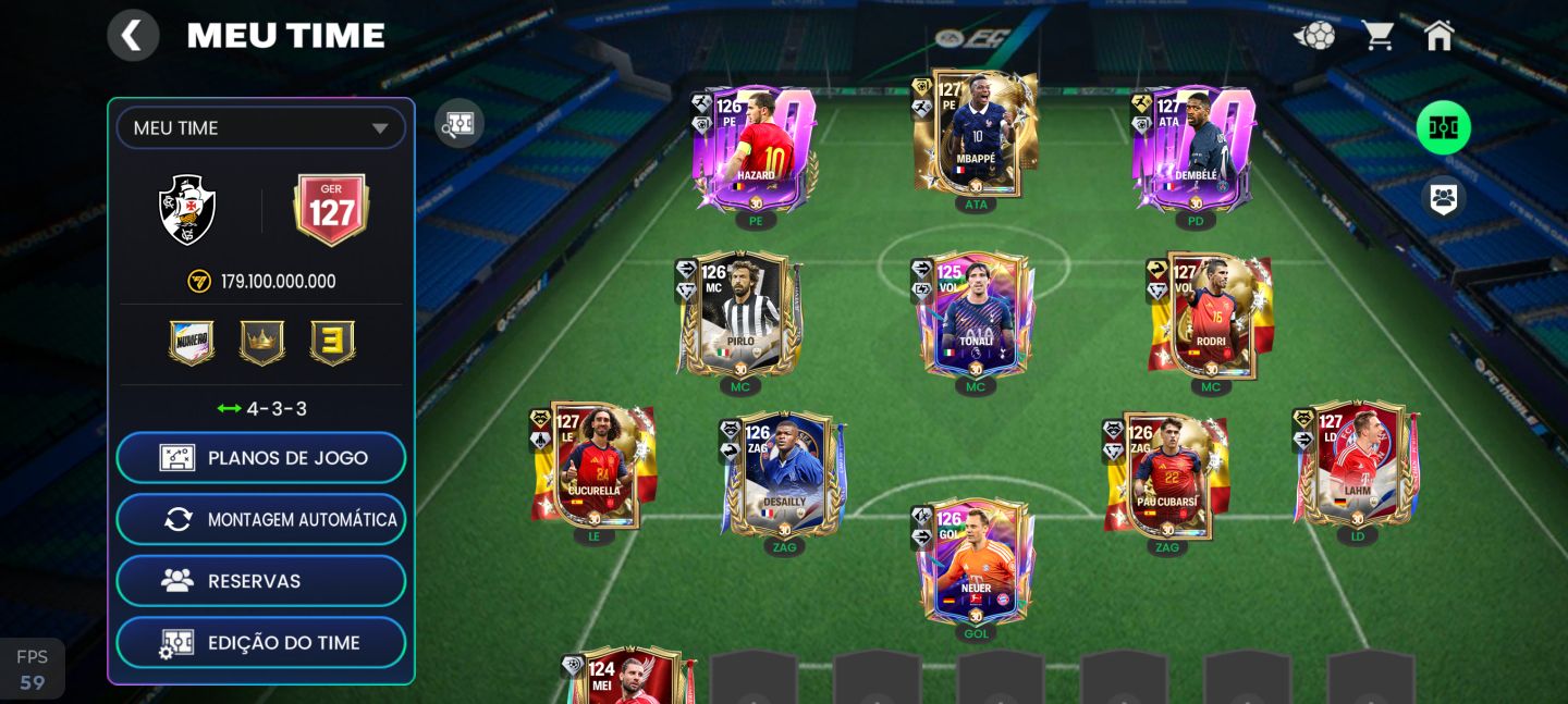 Conta FC Mobile Ger 127 com SheveChenko