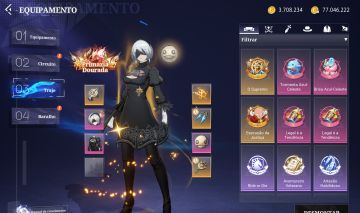 Conta Crystal Of Atlan com 16K de Cristal e Colab com Nier