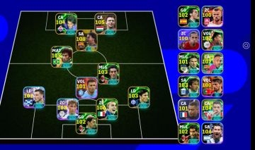 EFootball Mobile | Yamal 108 + Puskás 105 + Zico 105 + Cannavaro 106 | 3199 F