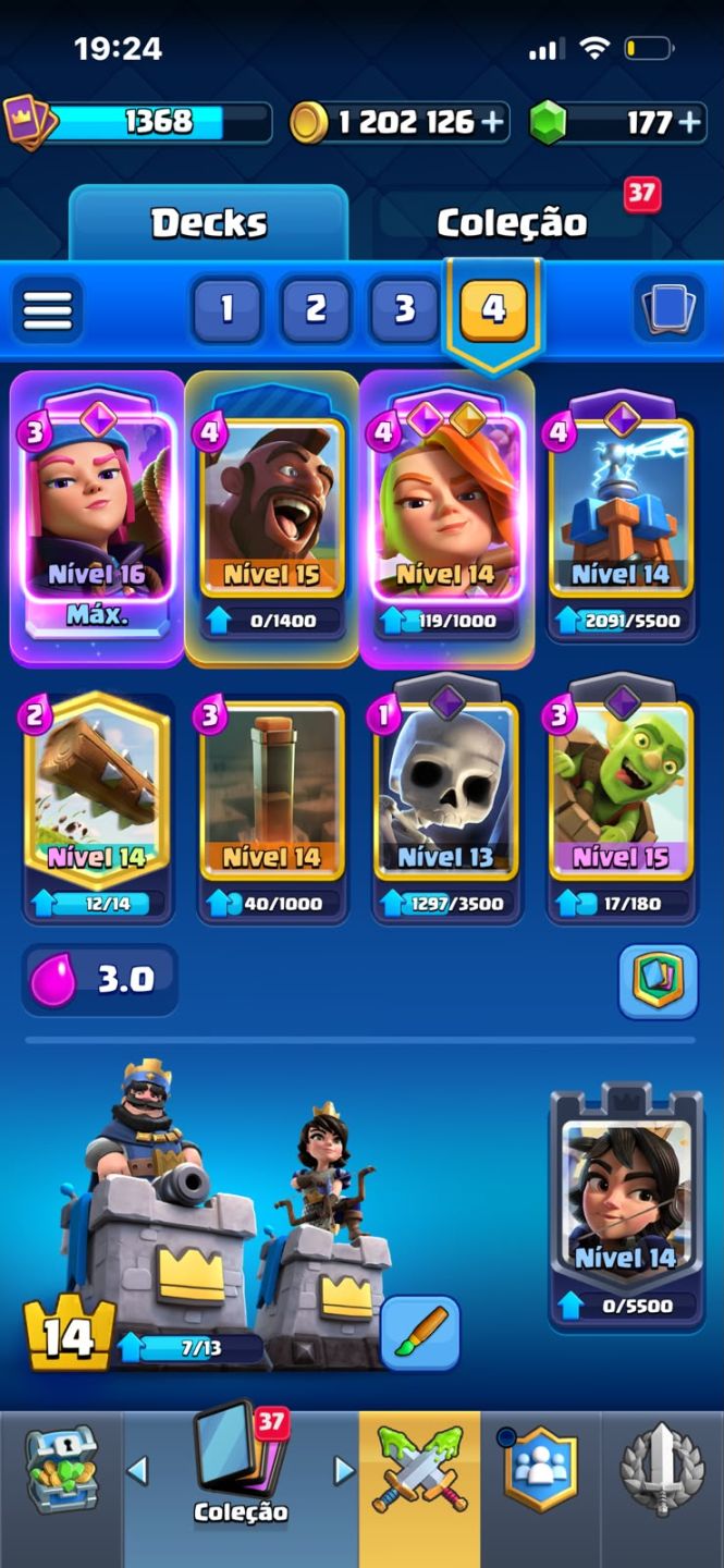 Conta de Clash Royale