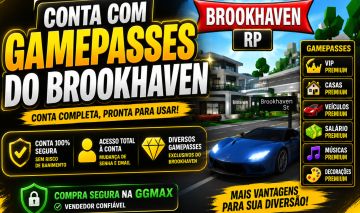 Conta de roblox com gamepasses de Brookheaven ( LEIA O AVISO )