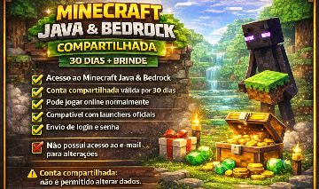 MINECRAFT ORIGINAL JAVA & BEDROCK 30 - Minecraft - Contas - GGMAX