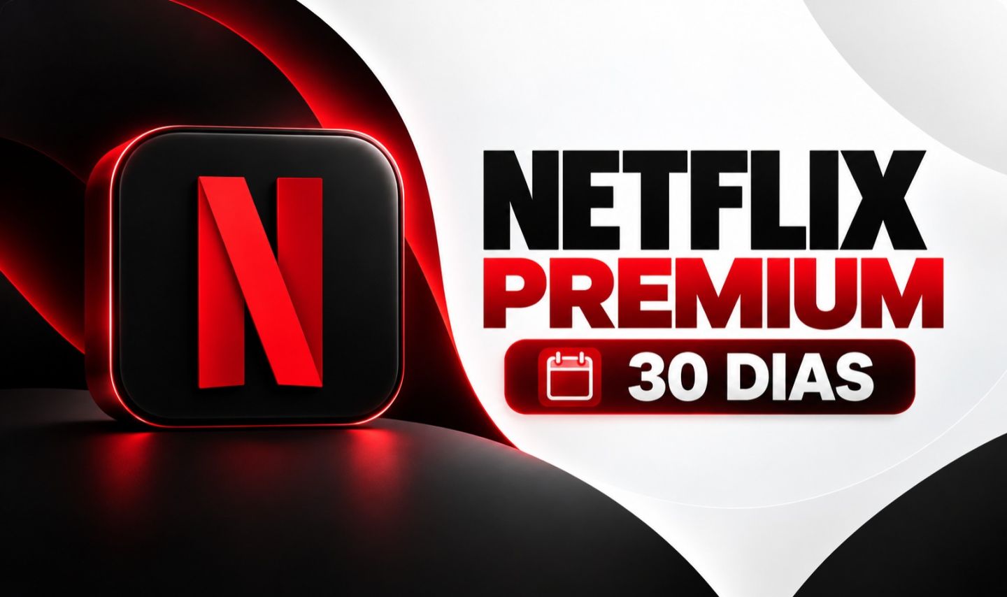 Netflix Premium | 30 Dias de Acesso ou Mais | Conta com Login | Entrega Manual!