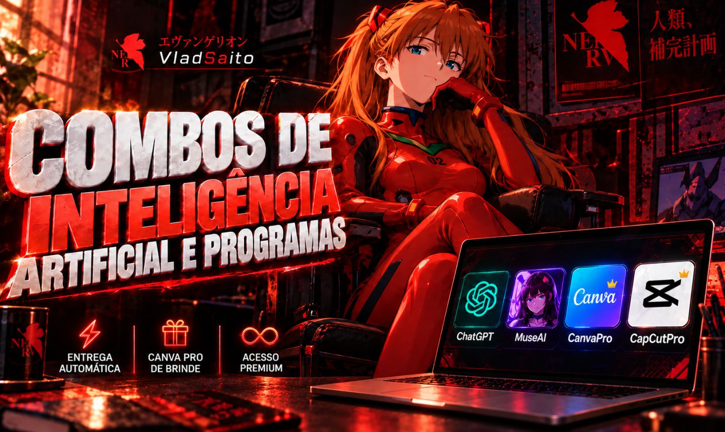 CapCut PRO / ChatGPT PRO / MUSE AI / CANVA PRO / PRIME VÍDEO