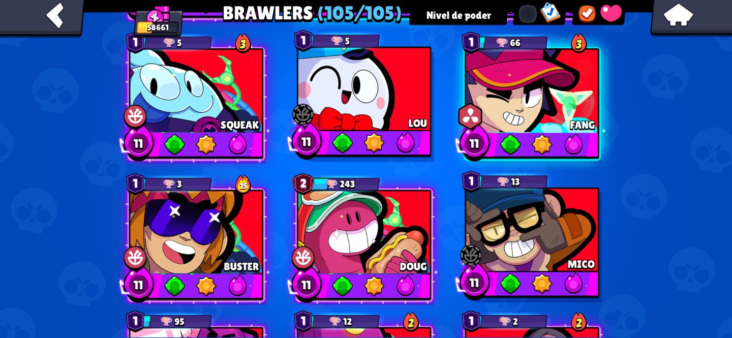 Conta Brawn Stars 2020 58K | Skins RARÍSSIMAS e Coleções Exclusivas