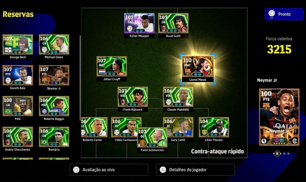CONTA EFOOTBALL Ps5/Ps4/Psn Força 2315, 65 ÉPICOS, BIG TIME, SHOW TIME.