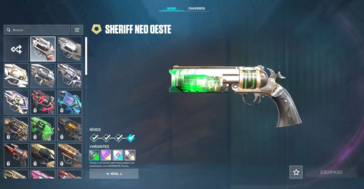 Conta valorant com skin de faca vandal e phantom