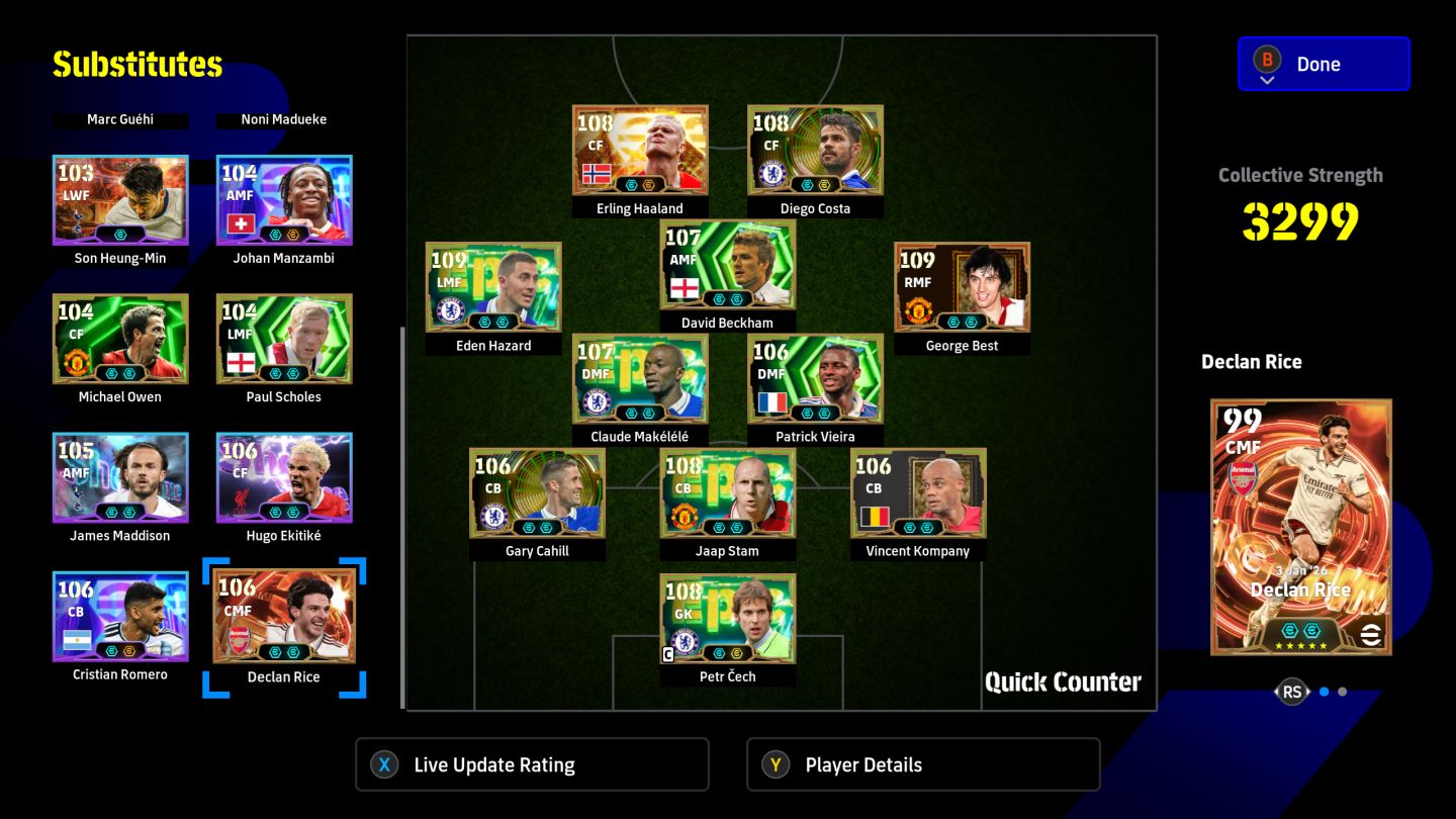 Conta Efootball Xbox / Pc Microsoft - 3352- 22 BigTime +102 Épicos + 46 ShowTime