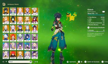 Conta Genshin RA 59 com 21 Personagens 5 estrelas e 5 armas 5 estrelas