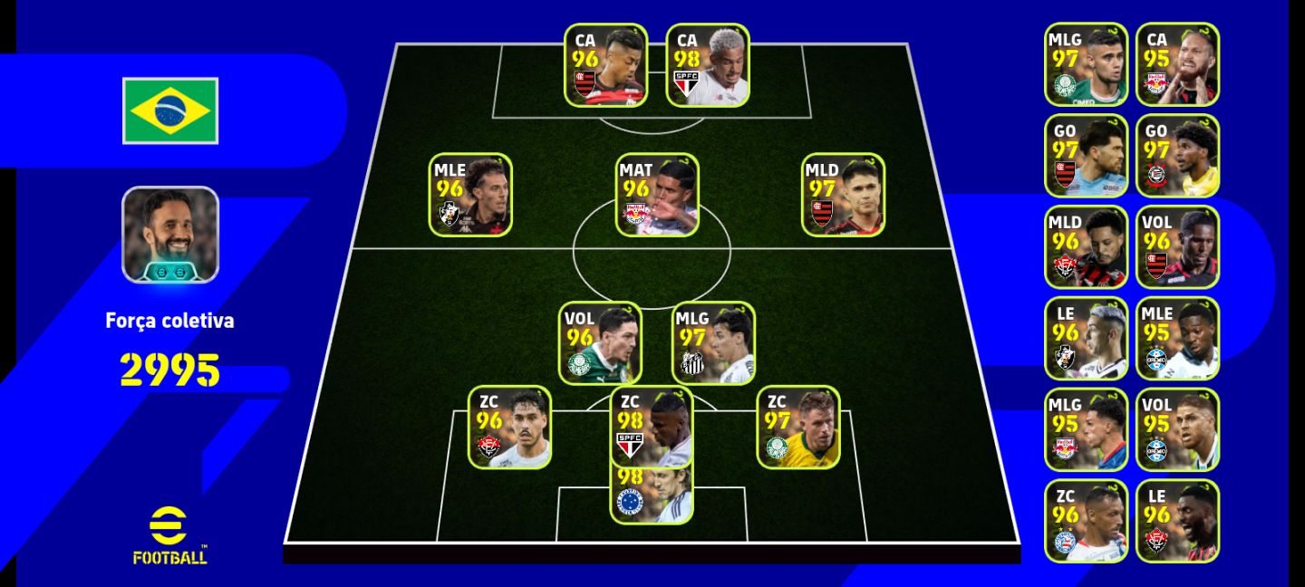 Conta eFootball 3241 | Elenco 103+ | Jogadores Especiais
