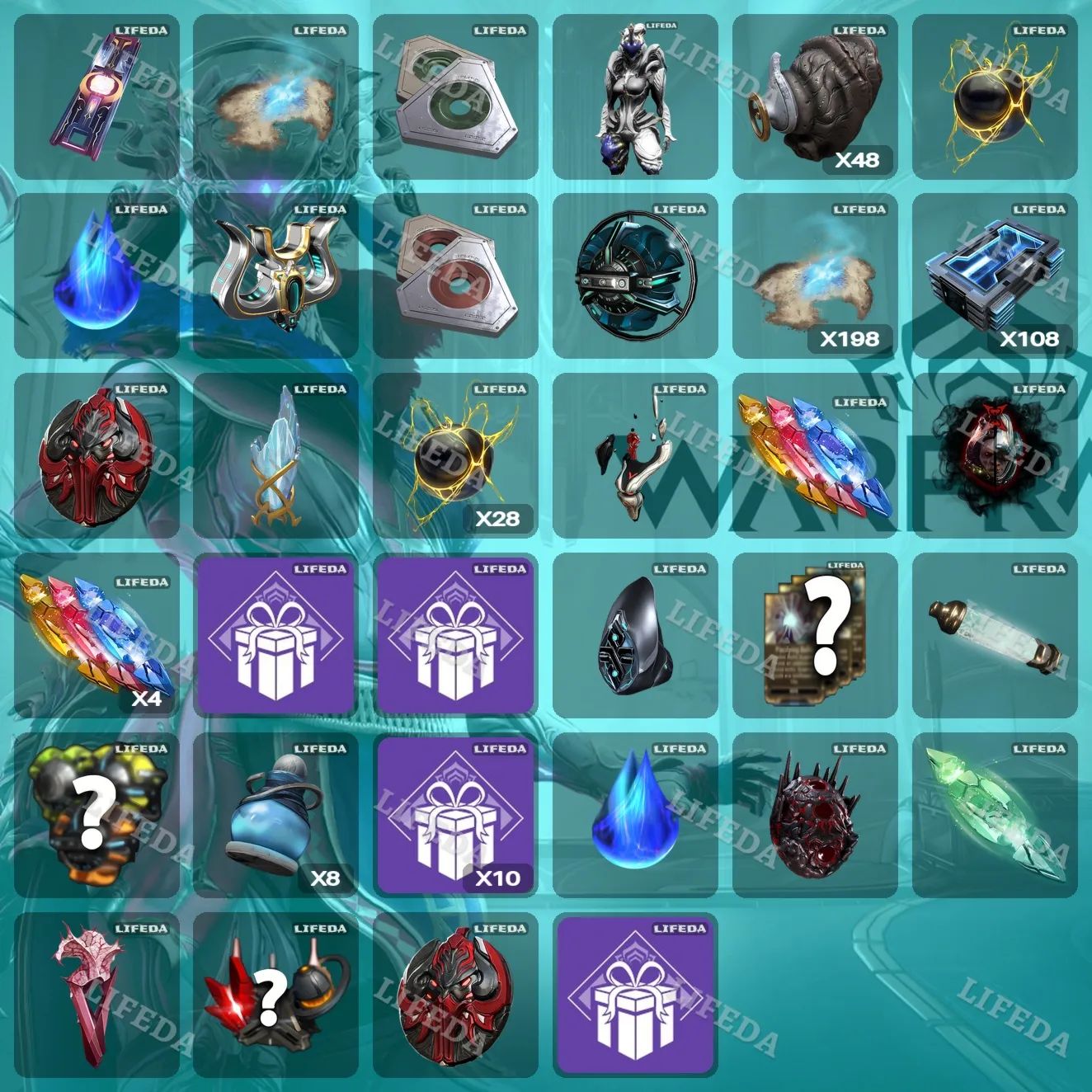 WARFRAME TWITCH DROPS / ITEMS/CREDITOS/SLOTS/RECURSOS [ENTREGA RAPIDA]