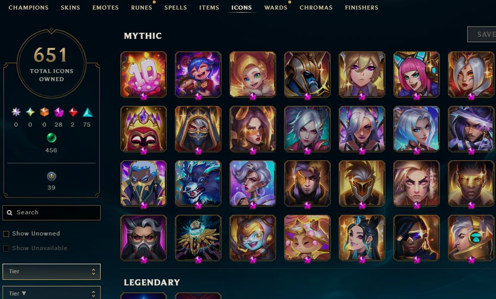 1066 SKINS, 327 CHROMAS - CONTA DE LEAGUE OF LEGENDS