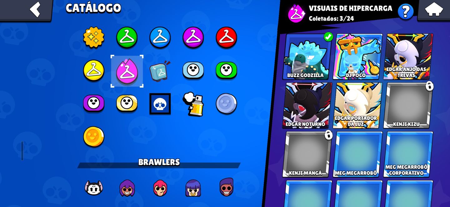 RARÍSSIMA CONTA OG BRAWL STARS DESDE 2019! 30K TROFÉUS, 89/107 BRAWLERS