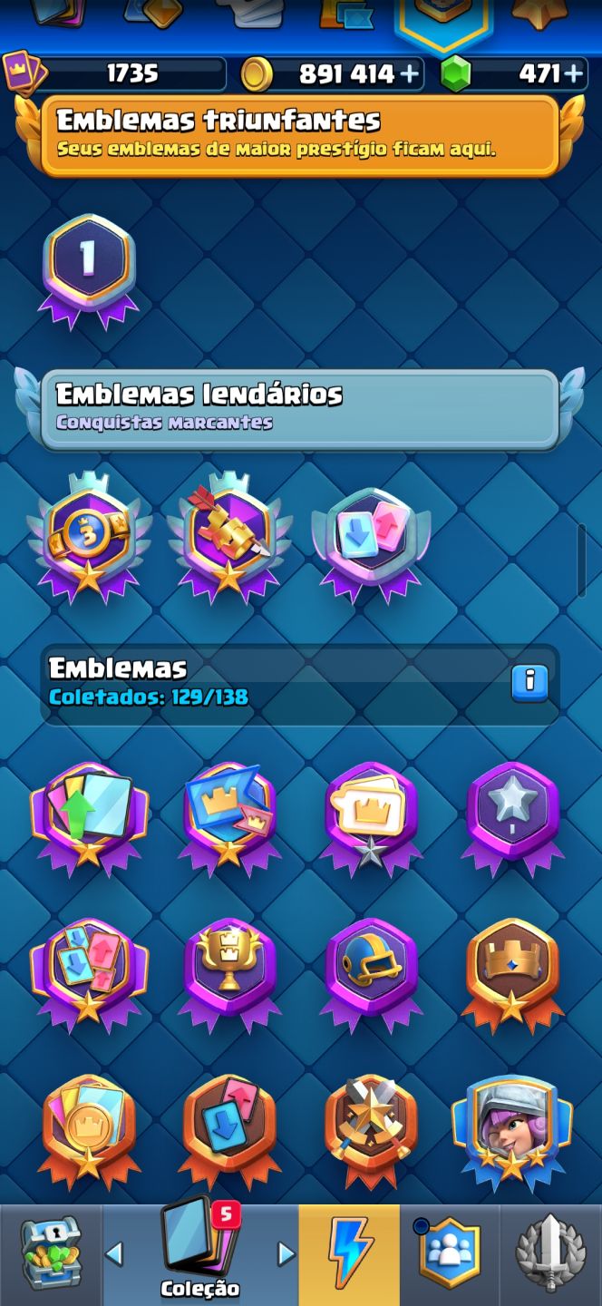 CONTA UPADA, CLASH ROYALE