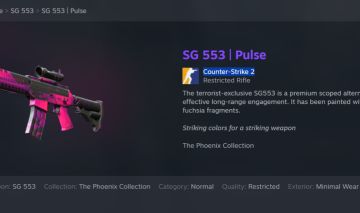SG 553 | Pulse | Minimal Wear | (Pouco Usada)