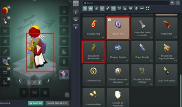 Conta rara- Escudo Batalhador, Escudo Twitch, Capa Youtube Tal Kasha