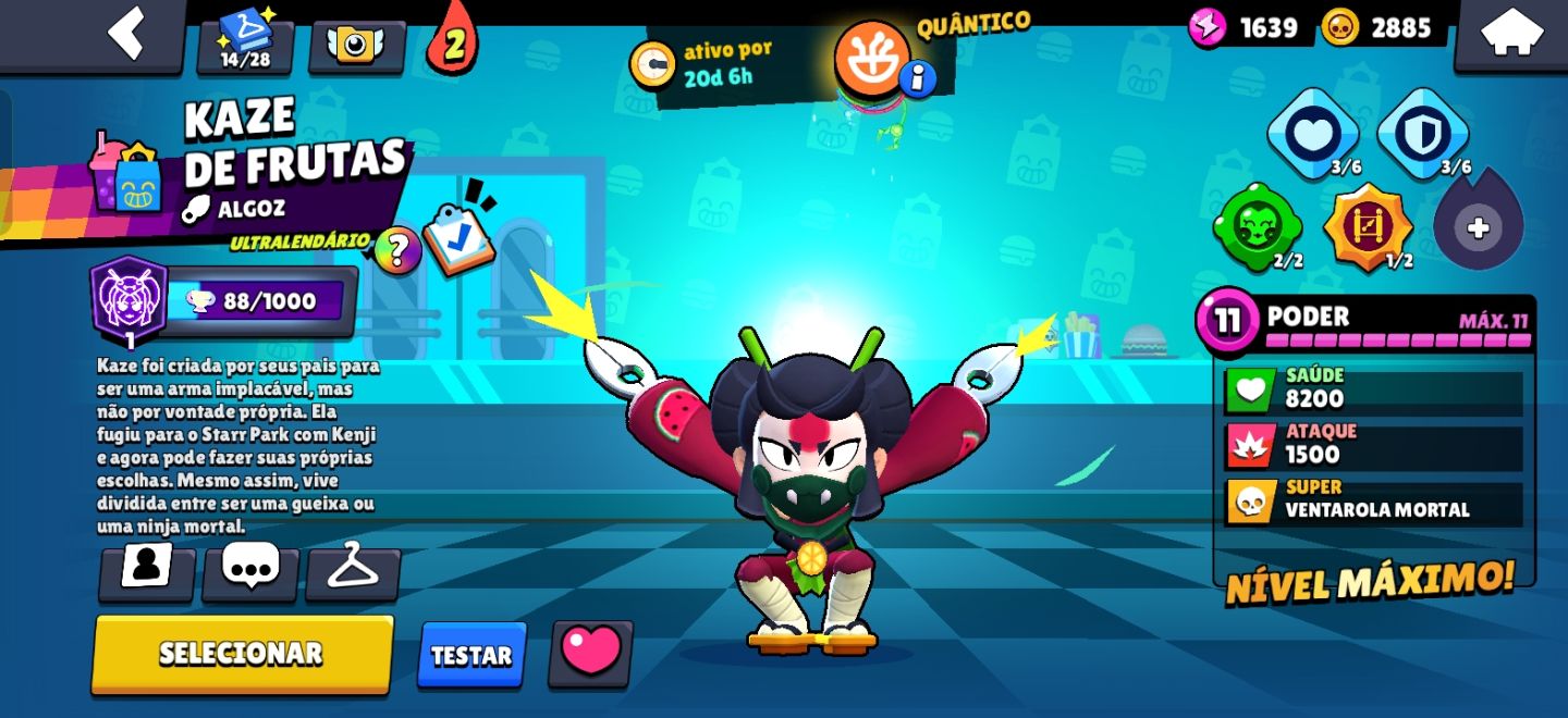 CONTA DE BRAWL STARS COM BRAWLERS LENDARIOS MAX E COM HYPER E SKINS MUITO BOAS!!