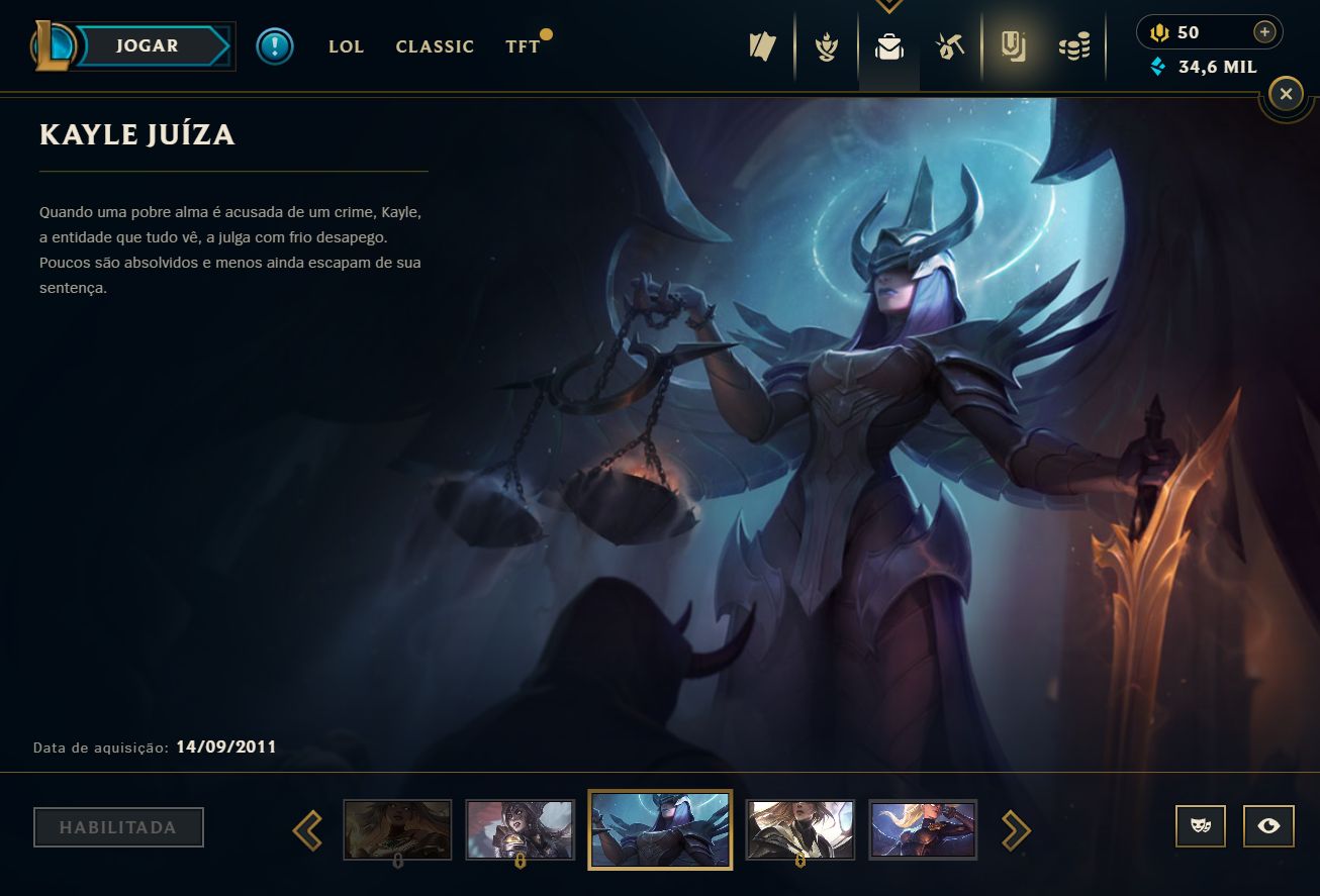 CONTA ÚNICA NO SERVER BR! KAYLE JUÍZA - RAMMUS REI - ELISE/JANNA VITORIOSA