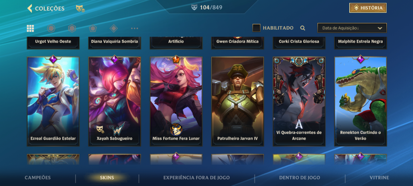CONTA ANTIGA 5 ANOS LVL 217 WILD RIFT (WR,LOL, VAL)