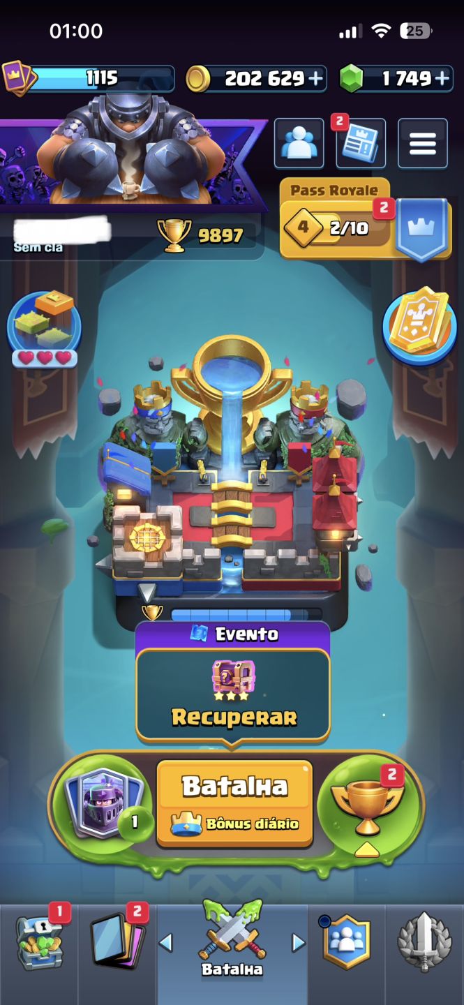CONTA Clash Royale 10K troféus