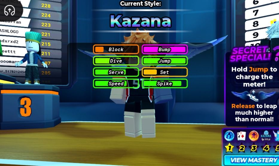 Conta Volleyball Legends - Kazana OG, Mikage, Jinko, Sanju e TSH