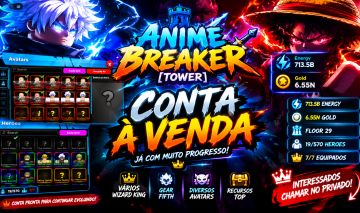 CONTA ANIME BREAKER | PROGRESSO INSANO + MUITOS ITENS
