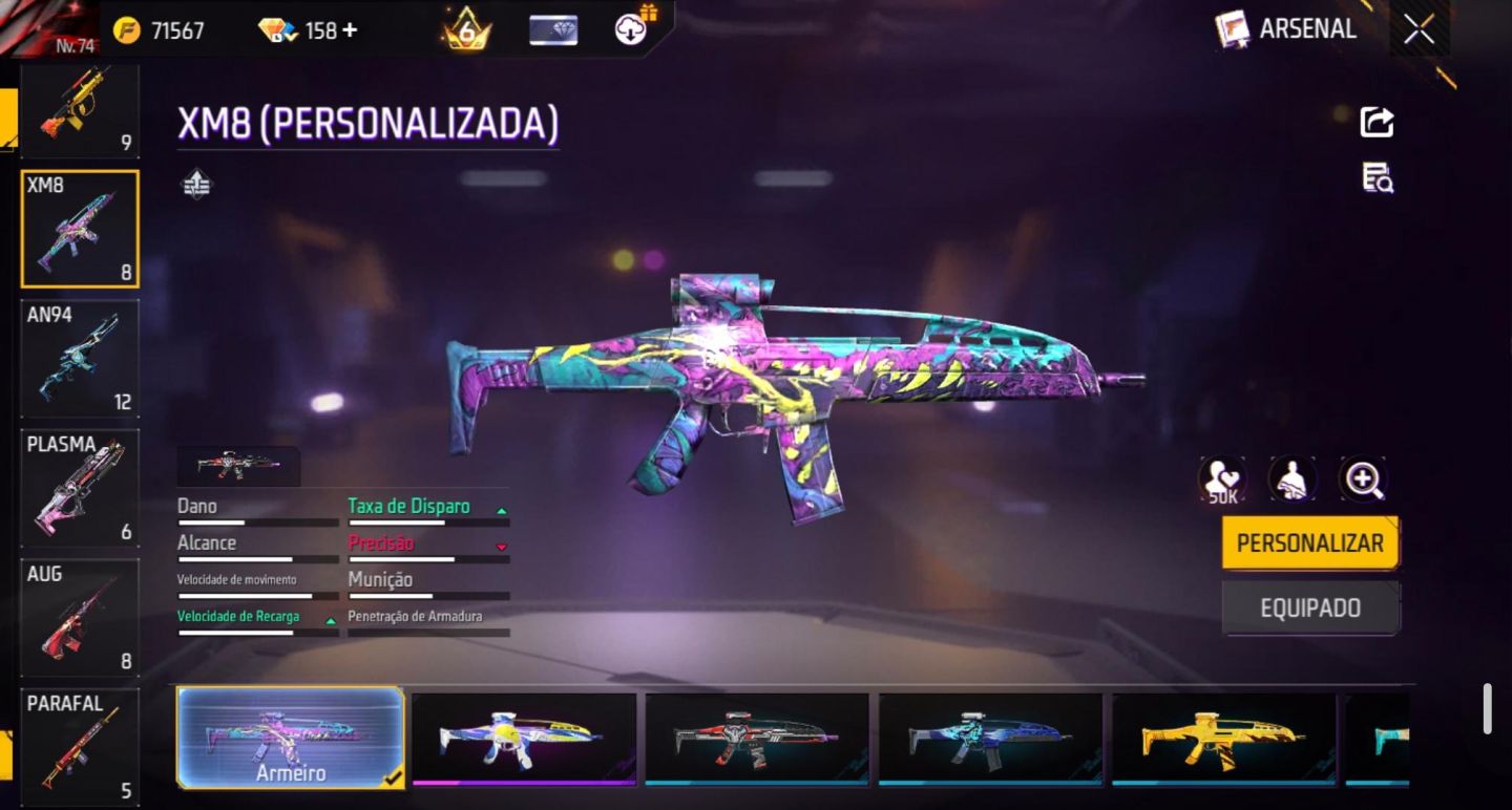 CONTA FREE FIRE PRIME 6 COM +620 PEITORAIS,BARBINHA,BANDEIRAO, ONE PUCH MAN +