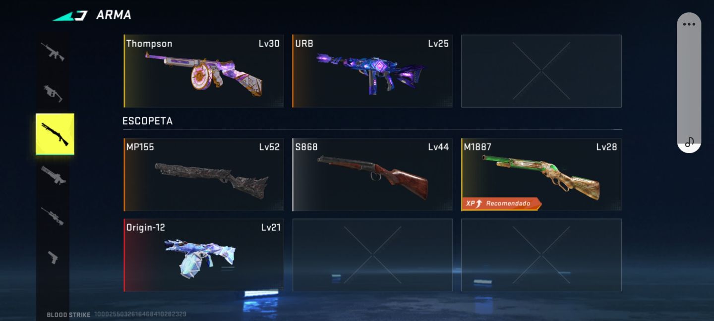 Conta blood strike muito rara com várias skins de colab e eternas