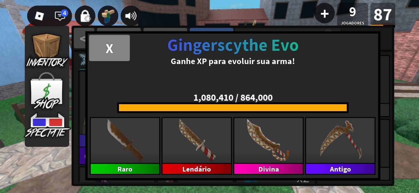 CONTA MM2 2023 RICA EM SKINS + DARK BRINGER + MUITAS ROUPAS E ESTILOS