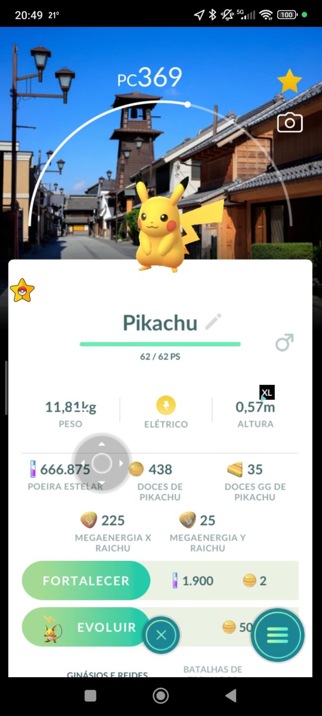 Pokémon com fundo especial(locais) e eventos