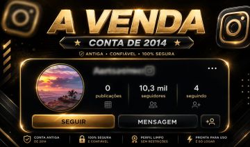 Instagram 2014 | +10Mil Seguidores | gmail l de Criação | Conta Antiga