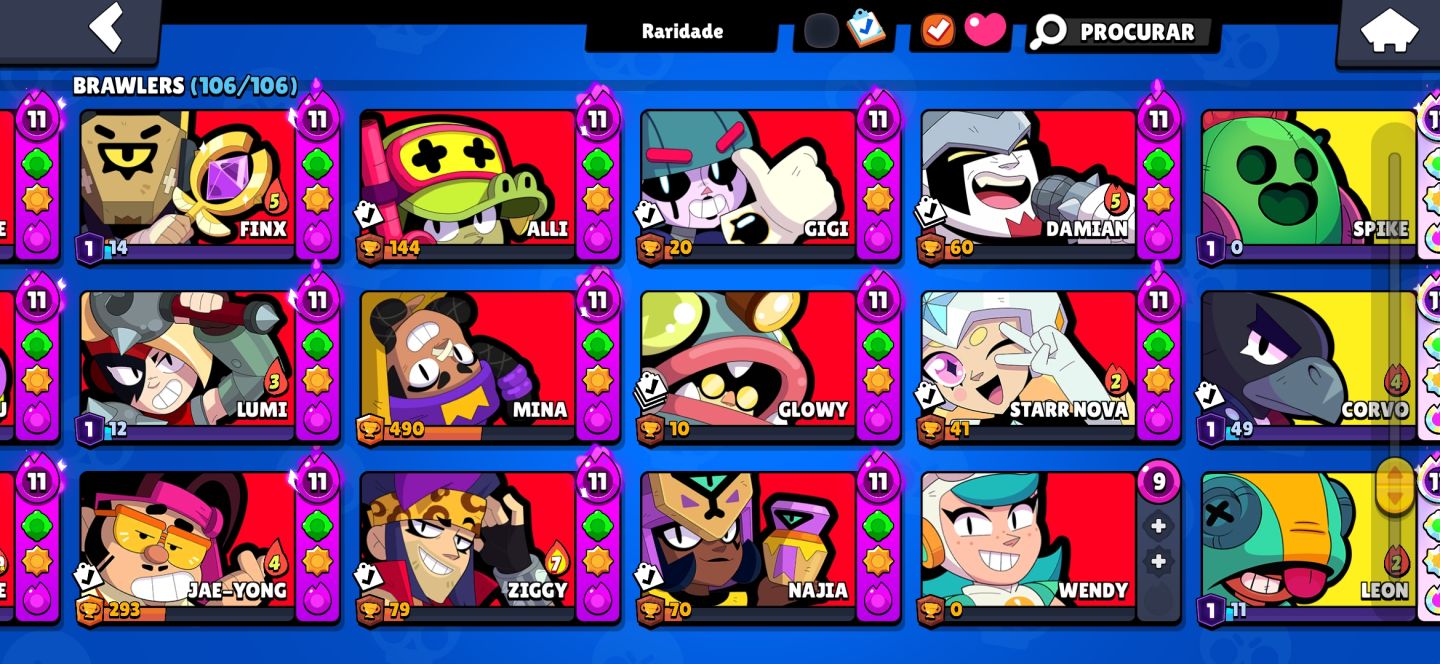 CONTA DE BRAWL STARS FULL UPADA ACOMPANHADA COM CLASH ROYALE
