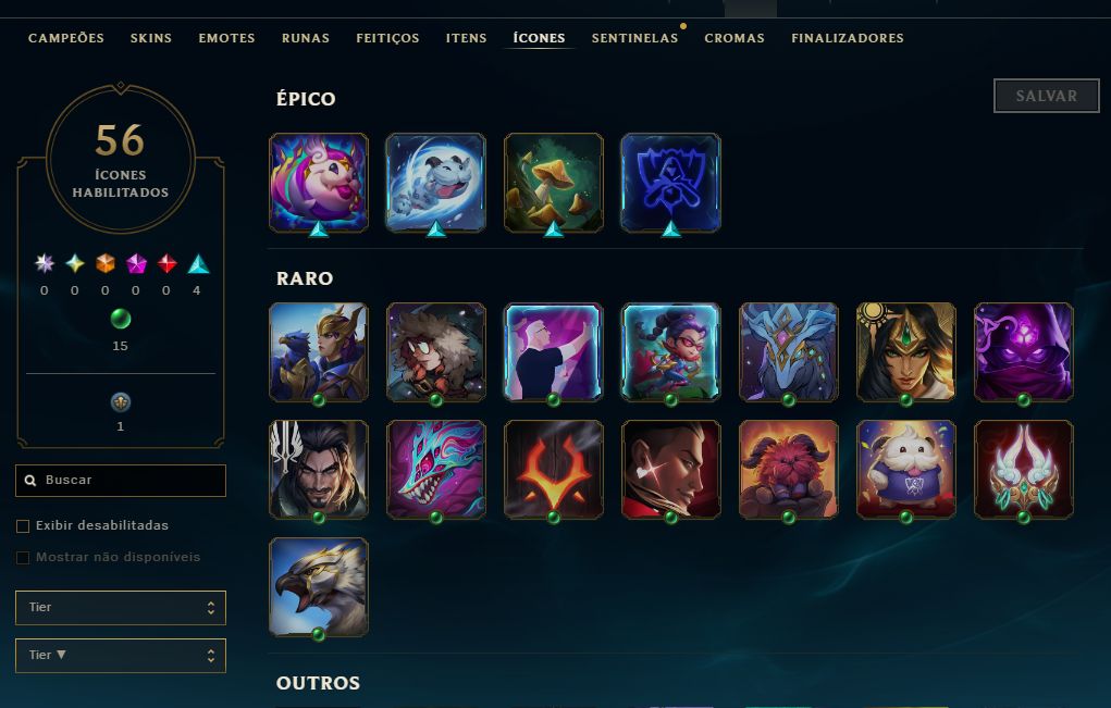 [Entrega Automática] Conta Lol Ouro, 46 Skins, 12K Ea, Honra 4, Upada na Mão