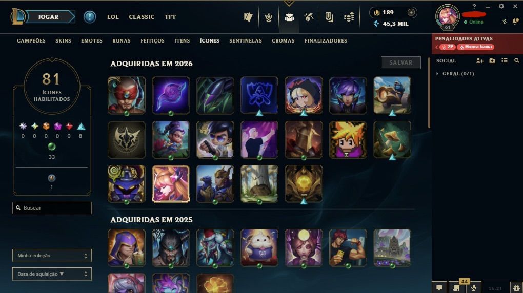 Conta main sup peel | diamante 4 com 77% de WR !