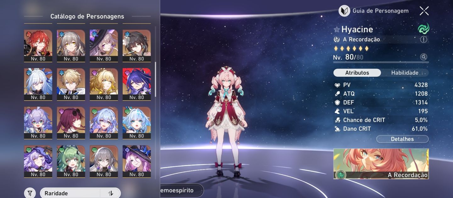 Conta endgame star rail/ server europa