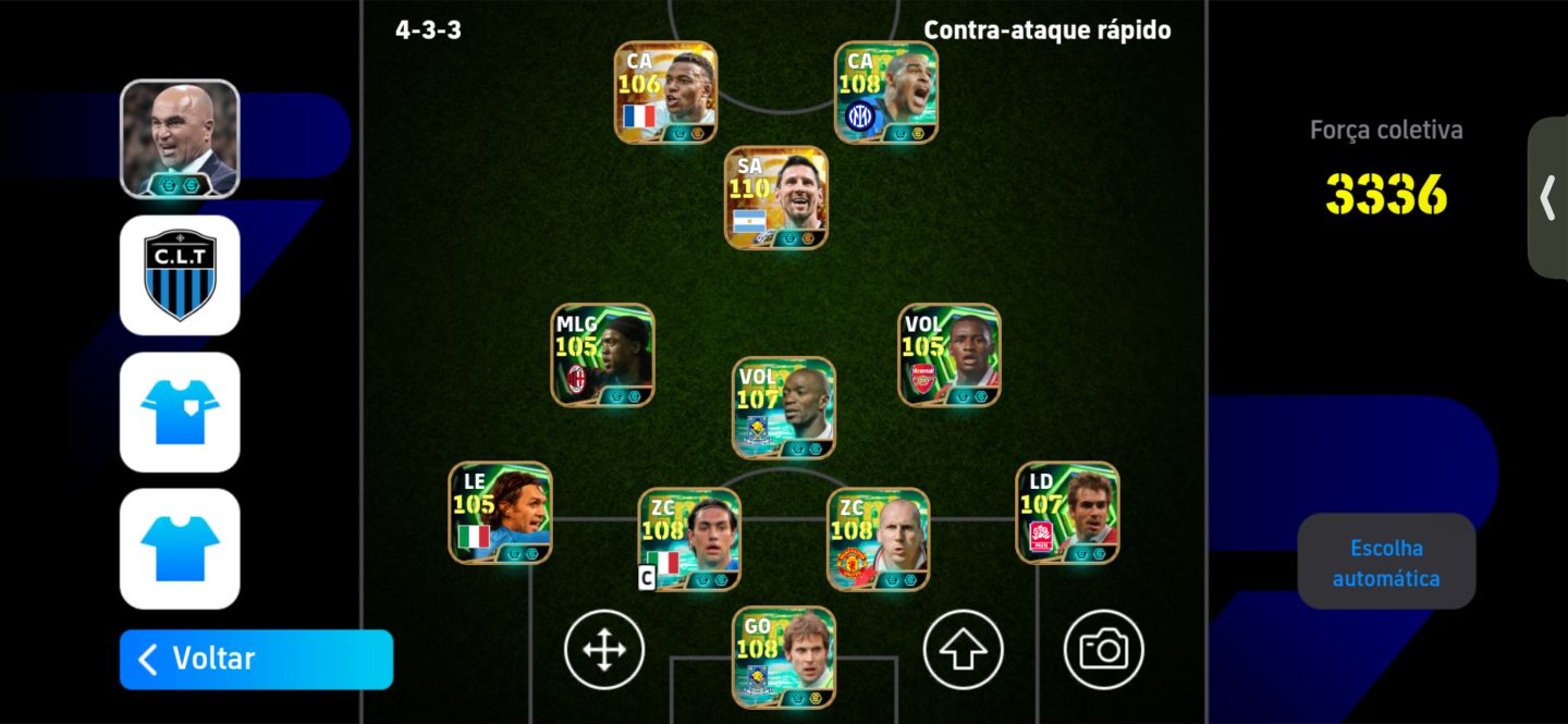 CONTA DE EFOOTBAL FULL, neymar,messi cr7 3336 de forca kvara ,bale e compania