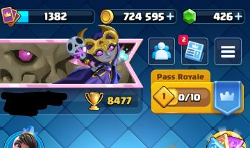 CONTA CLASH ROYALE MUITO AVANÇADA