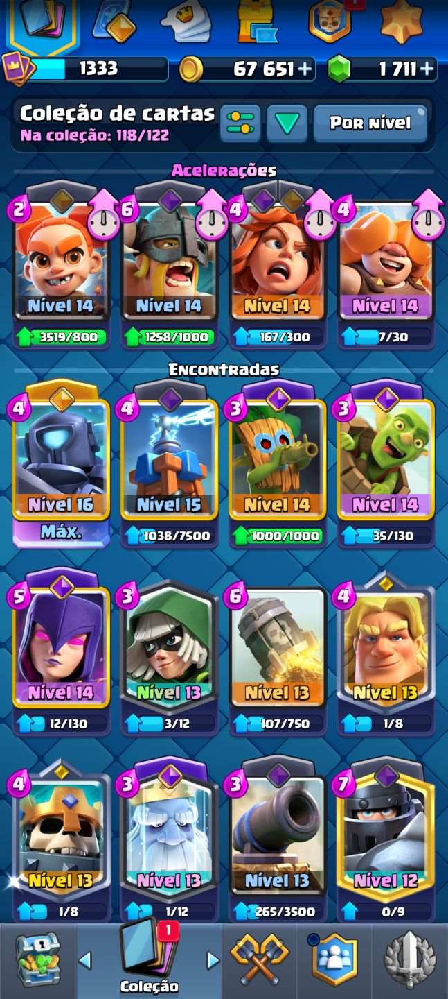 Conta de Clash royale ideal para subir arena