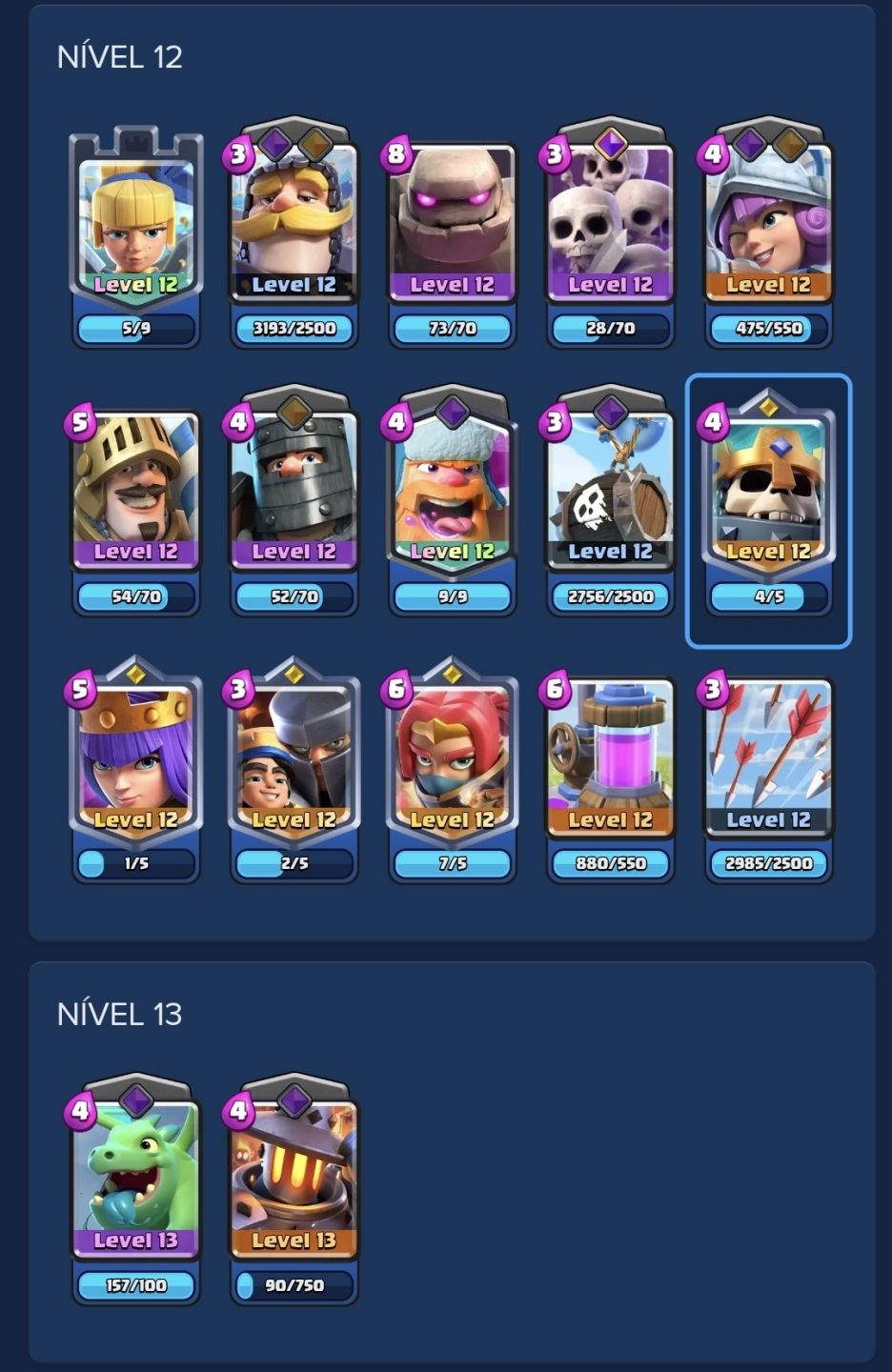 COMBO de conta clash royale e clash of clans