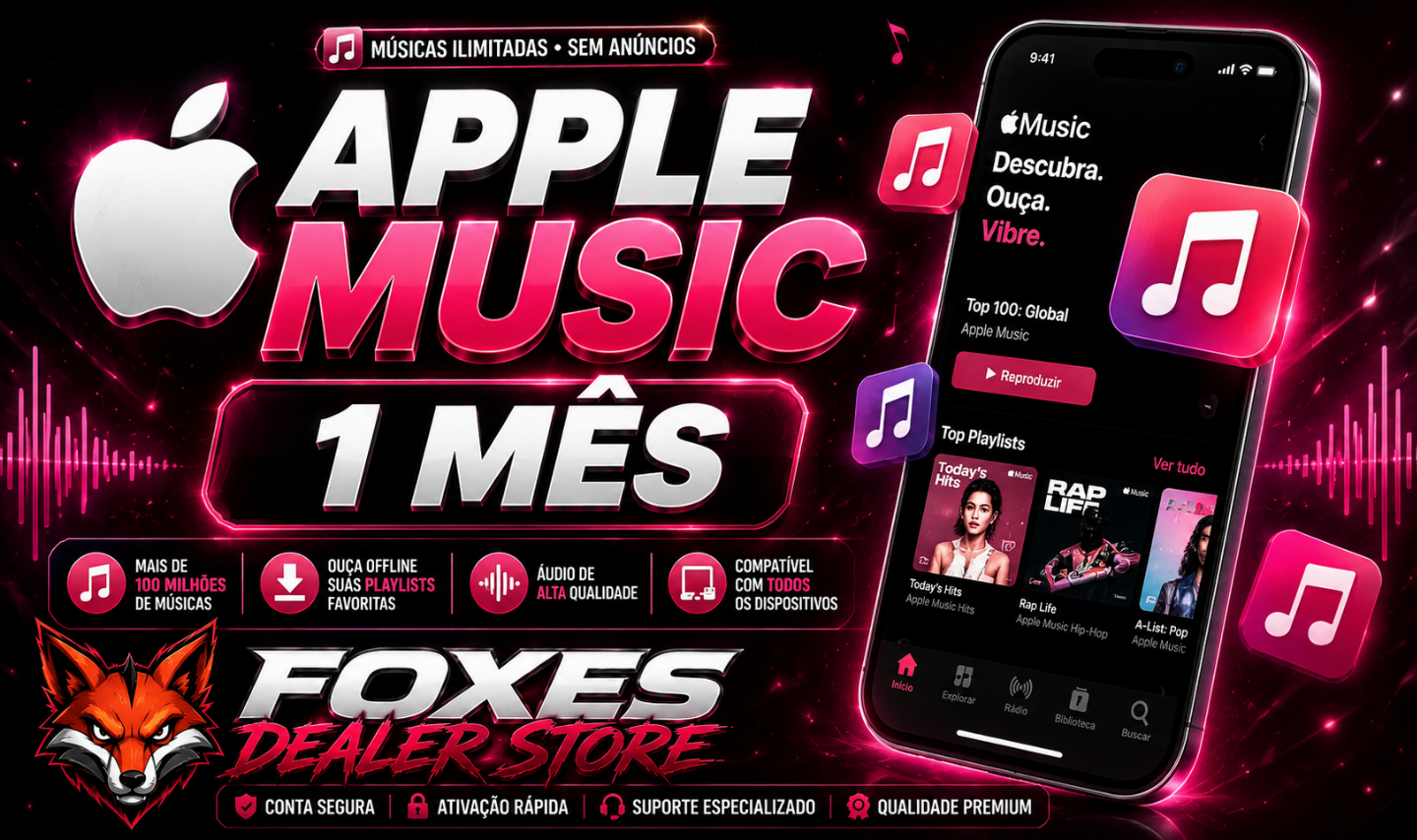 APPLE MUSIC PREMIUM (1 MÊS)