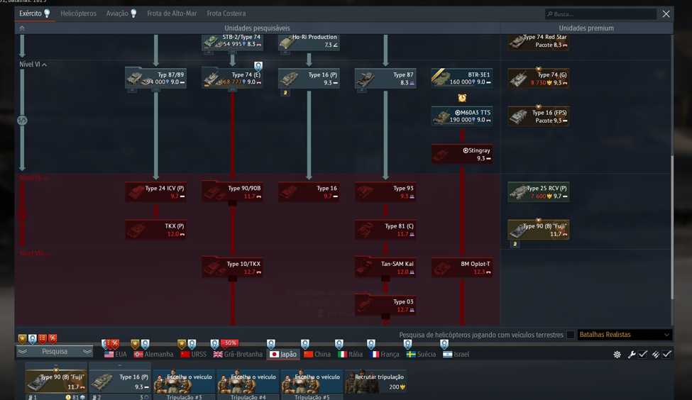CONTA NV 100 URSS TOP TIER AVIAO E TANK JAPAO E ALEMANHA GRIND ATE O TIER 8
