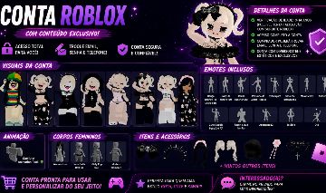 Conta de roblox feminina