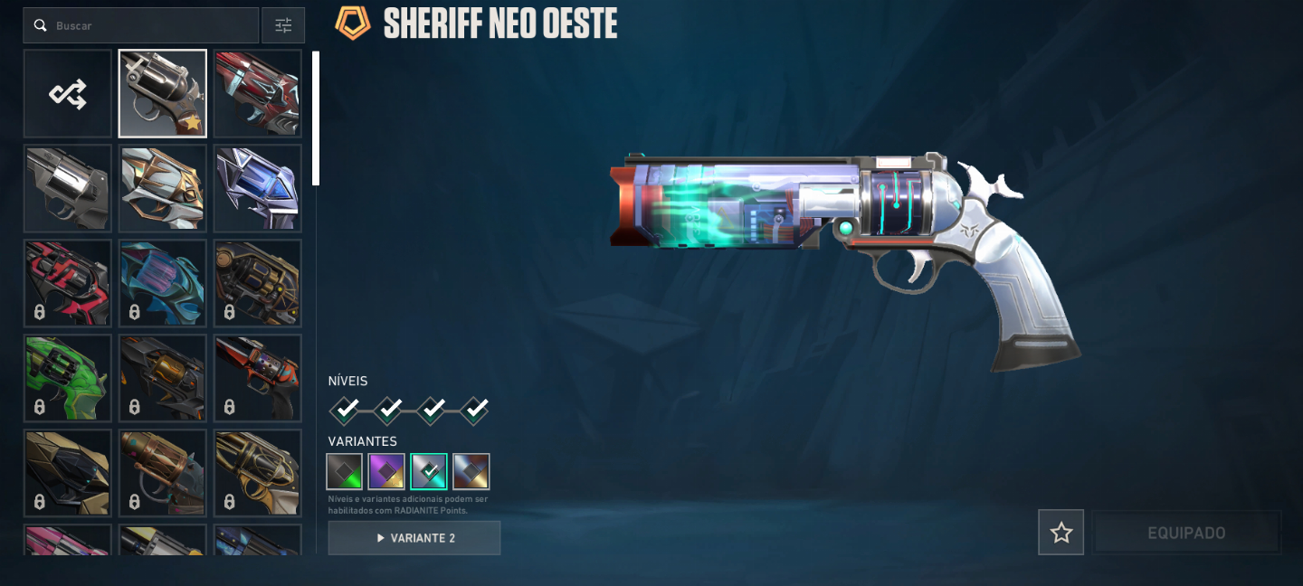 CONTA VALORANT COM 5 SKINS DE VANDAL(KURONAMI) - 1 PHANTOM - 1 SHERIFF - 1 FACA