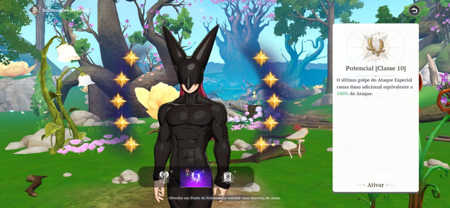 The Seven origin Conta com 23 dos 28 heróis ativo na conta atualmente