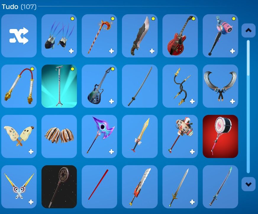 Conta Fortnite antiga cheia de skins lendarias e exclusivas