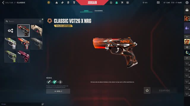CONTA VALORANT EX IMORTAL VARIAS SKINS